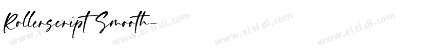 Rollerscript Smooth字体转换